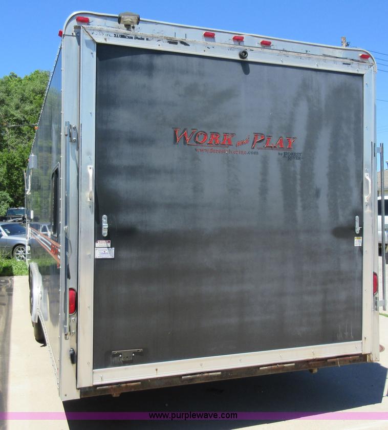image for item L2827 2009 Forest River Work & Play toy hauler trailer