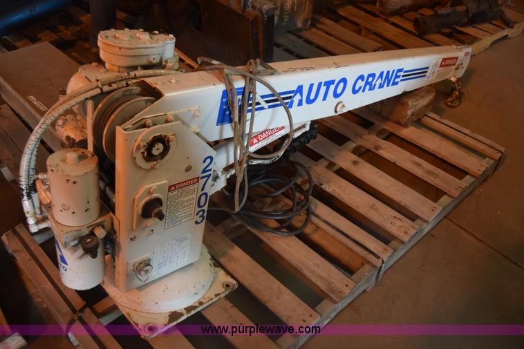 Auto Crane 2703 truck mounted crane in Hutchinson, KS Item BF9858