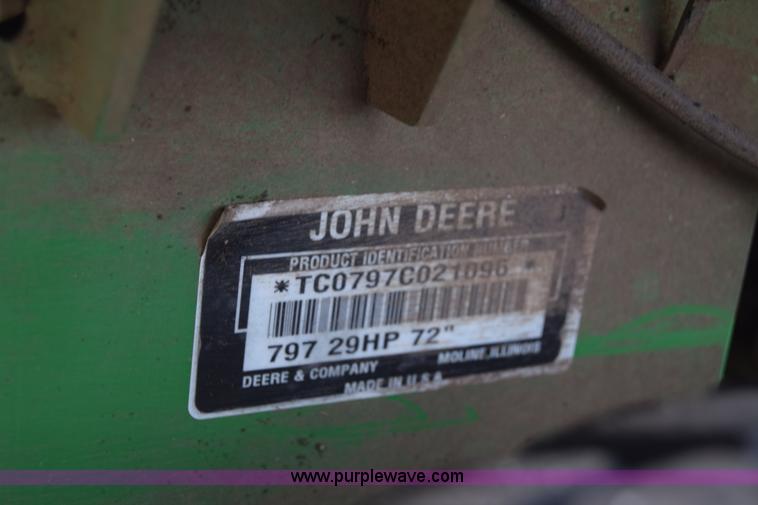 image for item BW9921 John Deere 797 ZTR lawn mower
