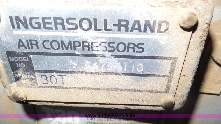 image for item CC9828 Ingersoll Rand T30 air compressor