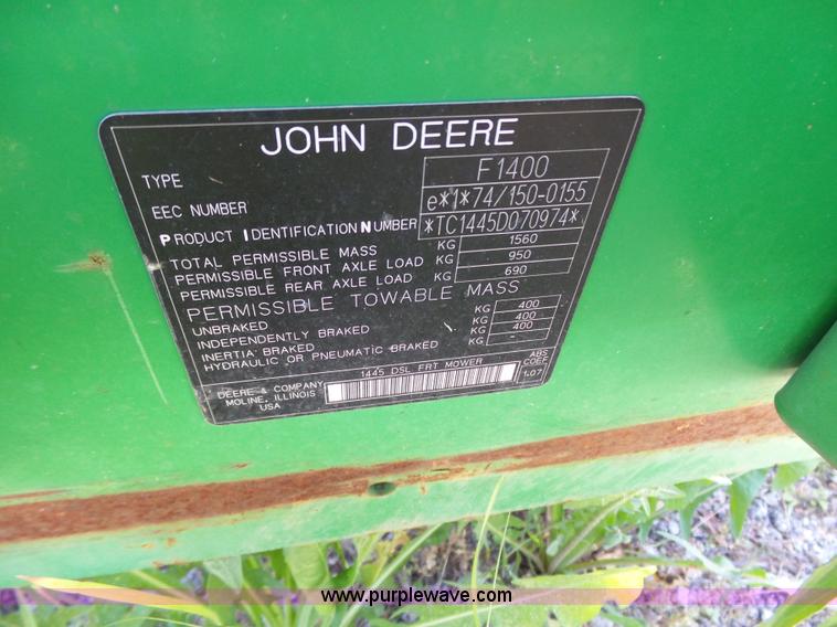 image for item J4079 John Deere 1445 lawn mower