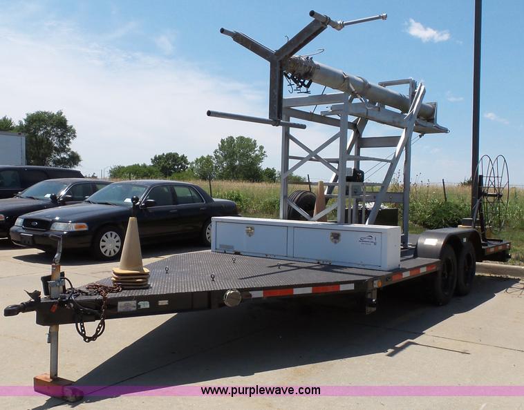 image for item J4861 1997 Mobile power line telescopic tower and trailer