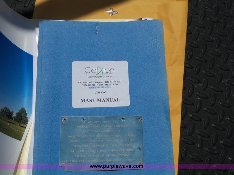 image for item J4861 1997 Mobile power line telescopic tower and trailer