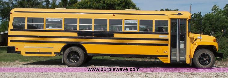 image for item J4887 1997 Chevrolet Blue Bird school bus