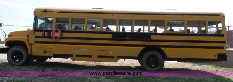 image for item J4887 1997 Chevrolet Blue Bird school bus