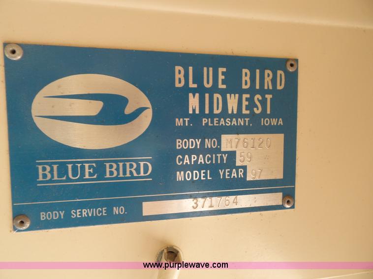 image for item J4887 1997 Chevrolet Blue Bird school bus