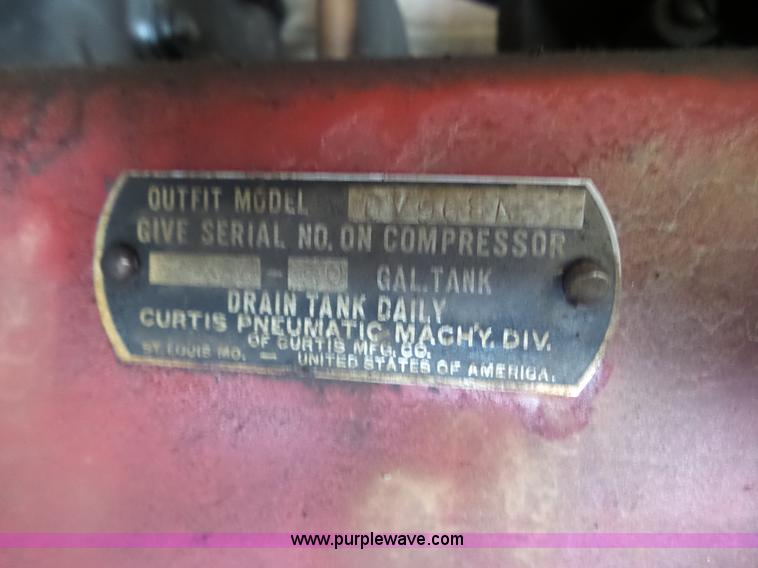 image for item J6083 1955 Curtis air compressor