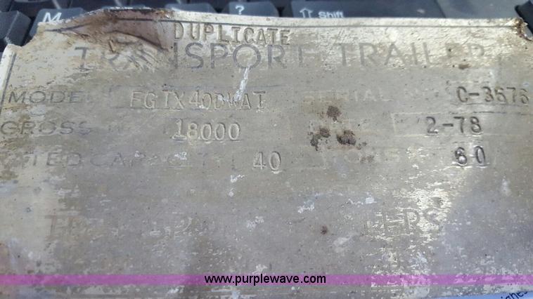 image for item K5498 1981 Mack R686ST semi truck with equipment trailer