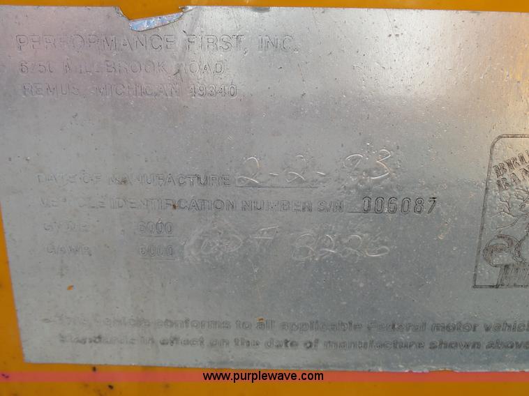 image for item K6510 1993 Brush Bandit 250 chipper