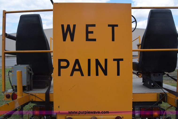 image for item K6534 1994 GMC W5 paint striper truck