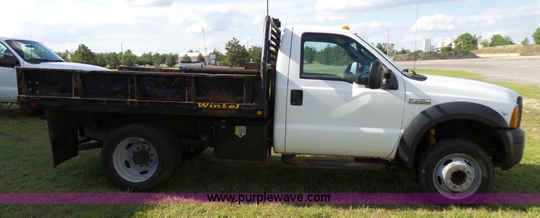 image for item K6538 2007 Ford F450 Super Duty XL dump flatbed truck
