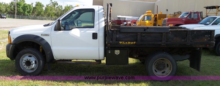 image for item K6538 2007 Ford F450 Super Duty XL dump flatbed truck