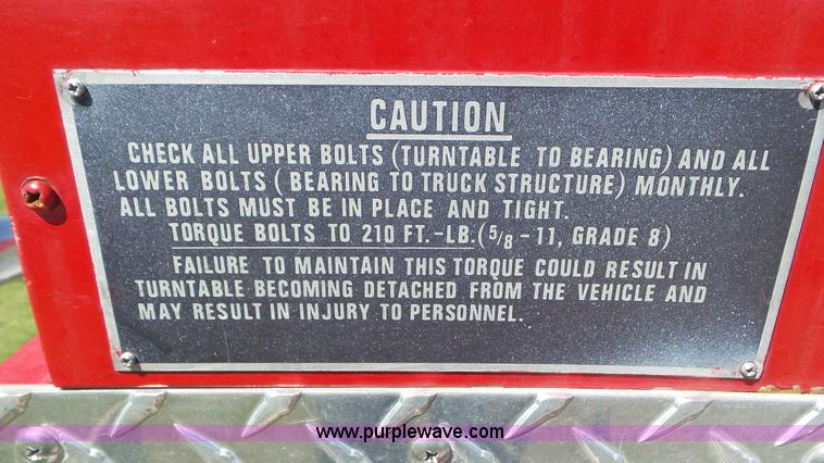 image for item L2011 1980 America La France fire truck