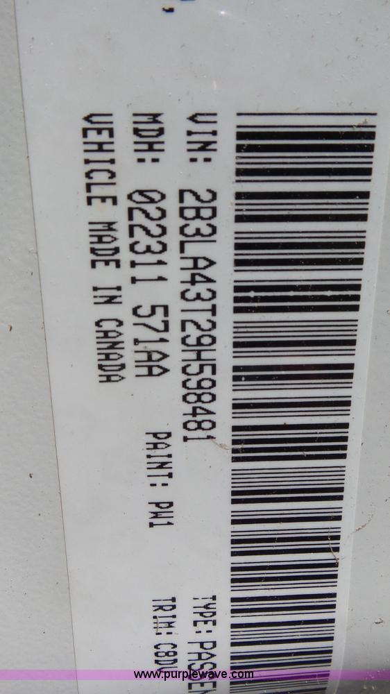 image for item L2017 2009 Dodge Charger