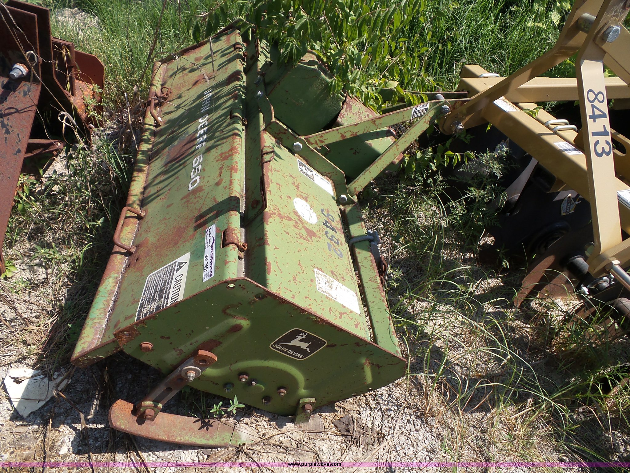 John Deere 550 tiller in Olathe, KS Item BG9451 sold Purple Wave