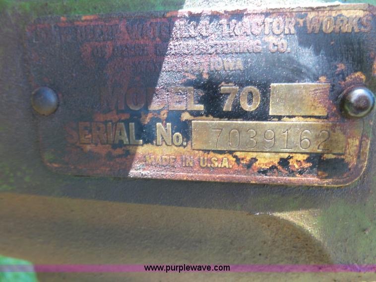 image for item J6078 John Deere 70 tractor