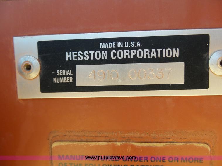 image for item J6087 1998 Hesston 4910 large square baler