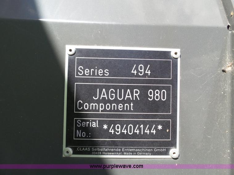 image for item L6575 2013 Claas 980 forage harvester