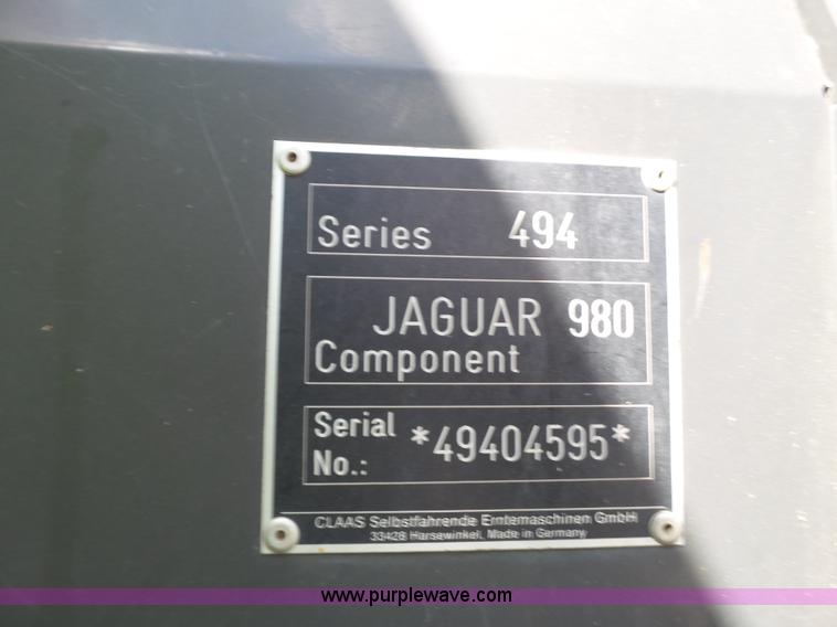 image for item L6576 2014 Claas 980 forage harvester