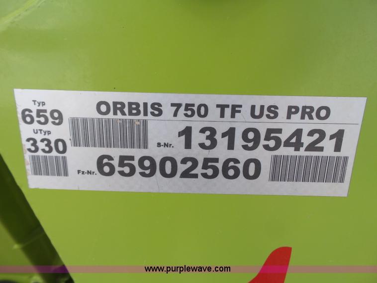 image for item L6578 2014 Claas Orbis 750 rotary corn head