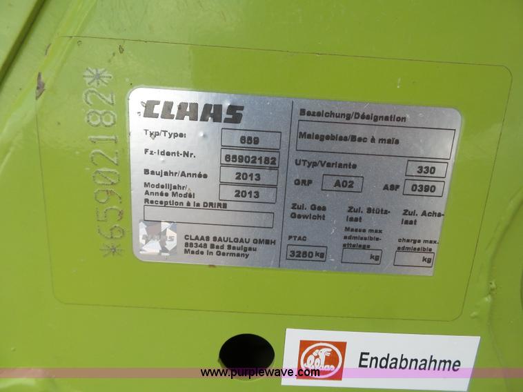 image for item L6579 2013 Claas Orbis 750 corn head