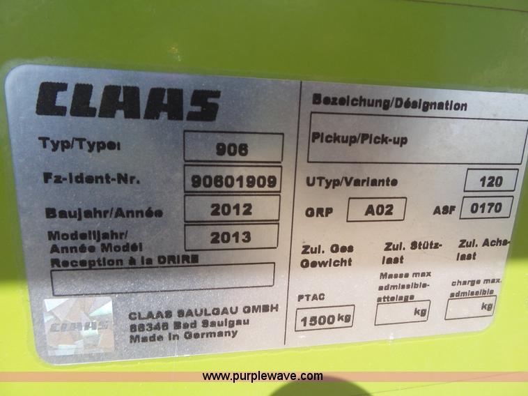 image for item L6581 2013 Claas 380 forage head