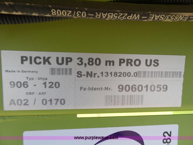 image for item L6582 2009 Claas 380 forage head