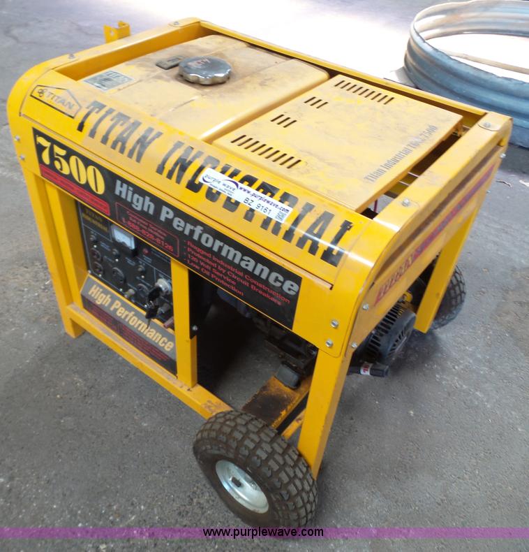 image for item BZ9161 Titan 7500 generator