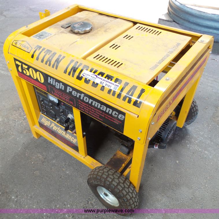 image for item BZ9161 Titan 7500 generator