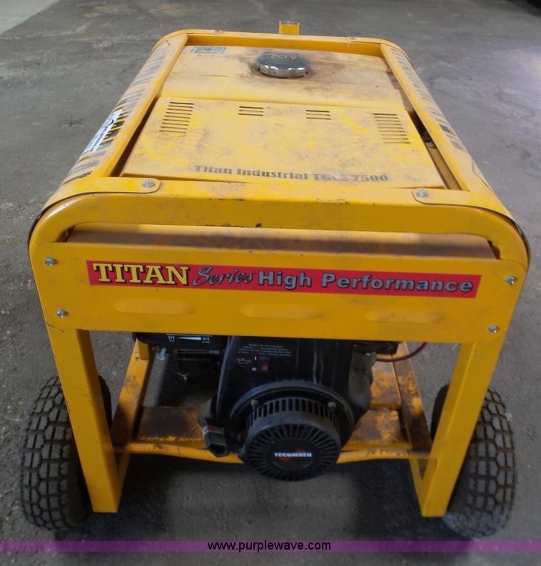 image for item BZ9161 Titan 7500 generator