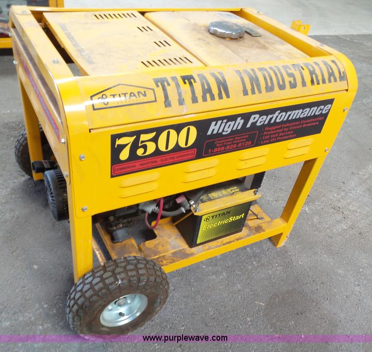 image for item BZ9161 Titan 7500 generator