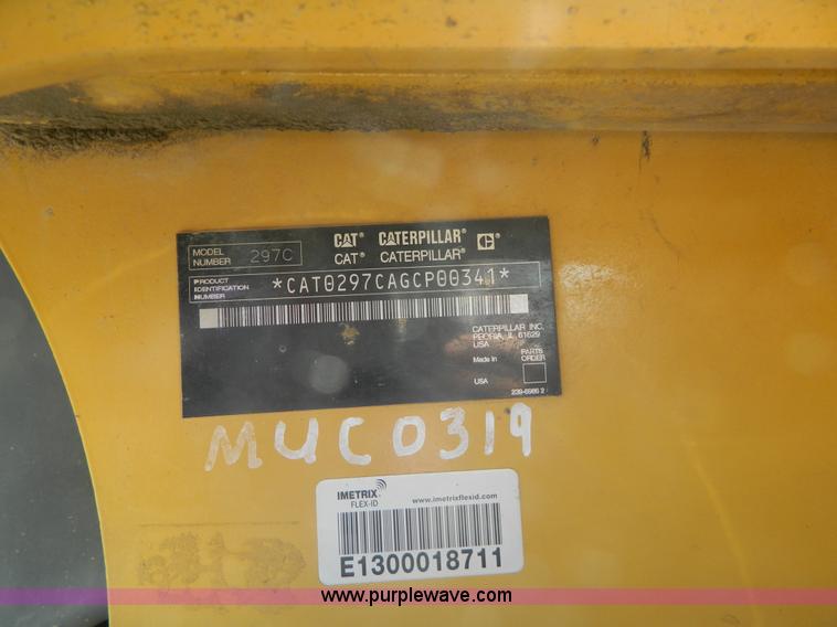 image for item J8898 2007 Caterpillar 297C skid steer