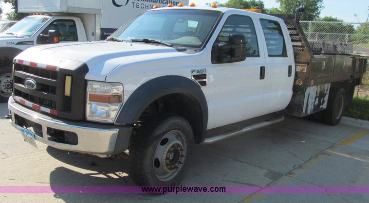 image for item K2205 2008 Ford F550 XL Super Duty SuperCrew flatbed truck
