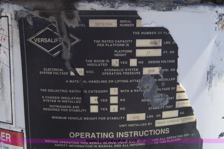 image for item K7281 2003 Ford F550 bucket truck