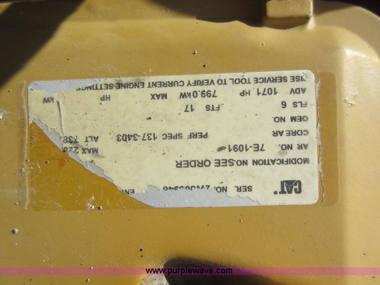 image for item K7899 2000 Caterpillar 3412 SR4B generator