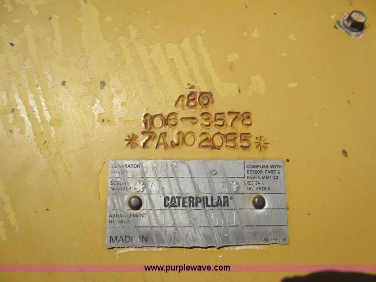 image for item K7899 2000 Caterpillar 3412 SR4B generator