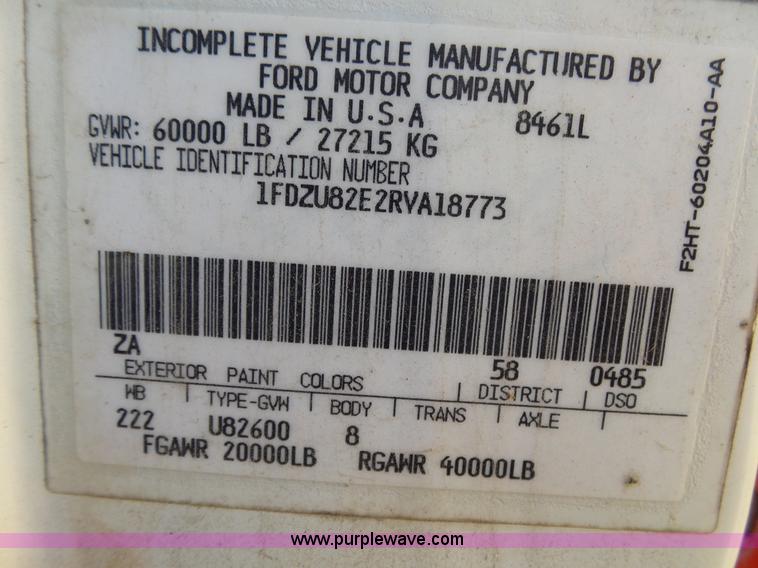 image for item L2021 1994 Ford LT8000 mixer truck