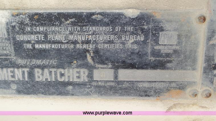 image for item L5266 Ross Gom 100 Uniplant concrete plant