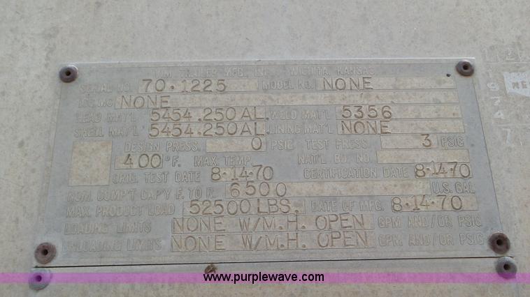 image for item L5280 1971 VIM asphalt trailer