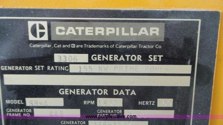 image for item L5281 Caterpillar SR-4 generator
