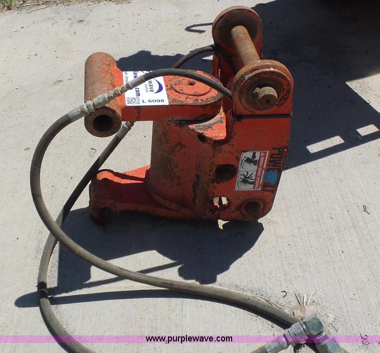 image for item L6098 Powertilt Knuckle boom backhoe attachment