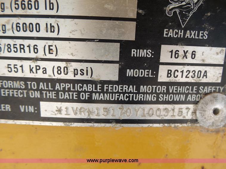 image for item L6103 Vermeer BC1230A wood chipper