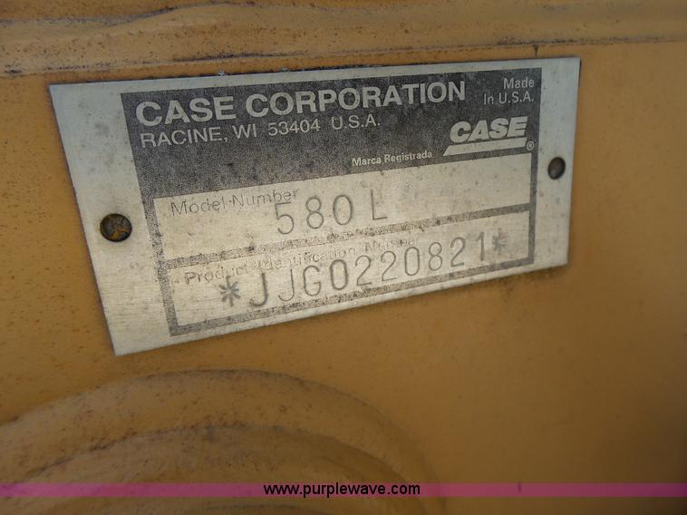 image for item L6104 1995 Case 580L backhoe