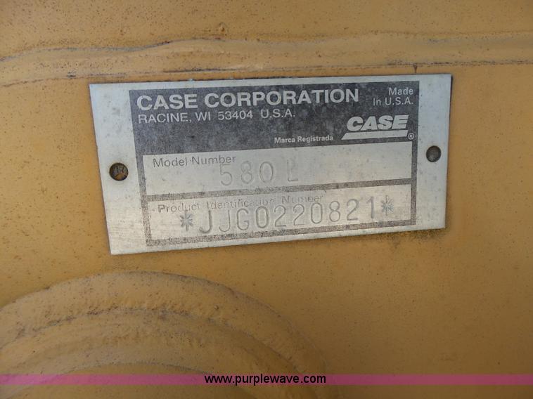 image for item L6104 1995 Case 580L backhoe