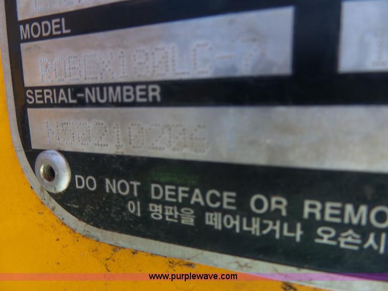 image for item L6107 2005 Hyundai 180LC-7 excavator