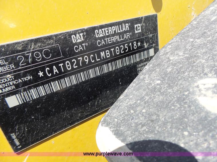 image for item L6108 2011 Caterpillar 279C skid steer