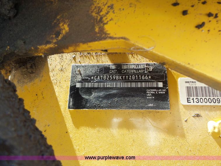 image for item L6110 2012 Caterpillar 259B Series 3 skid steer