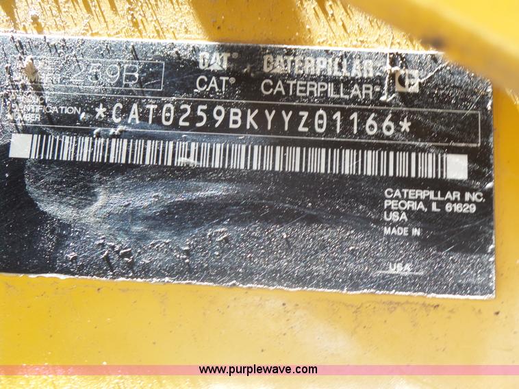 image for item L6110 2012 Caterpillar 259B Series 3 skid steer
