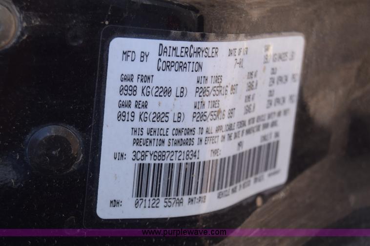 image for item K7252 2002 Chrysler PT Cruiser