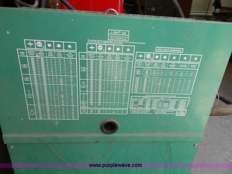 image for item BG9412 L-Tec 225 wire feed welder